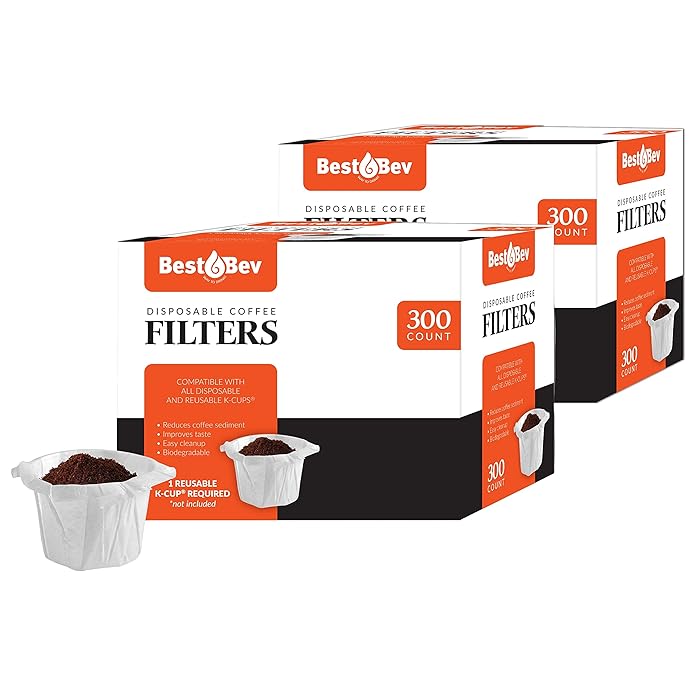 Buy Brew Addicts 600 Paper Coffee Filters SingleUse Coffee Filter