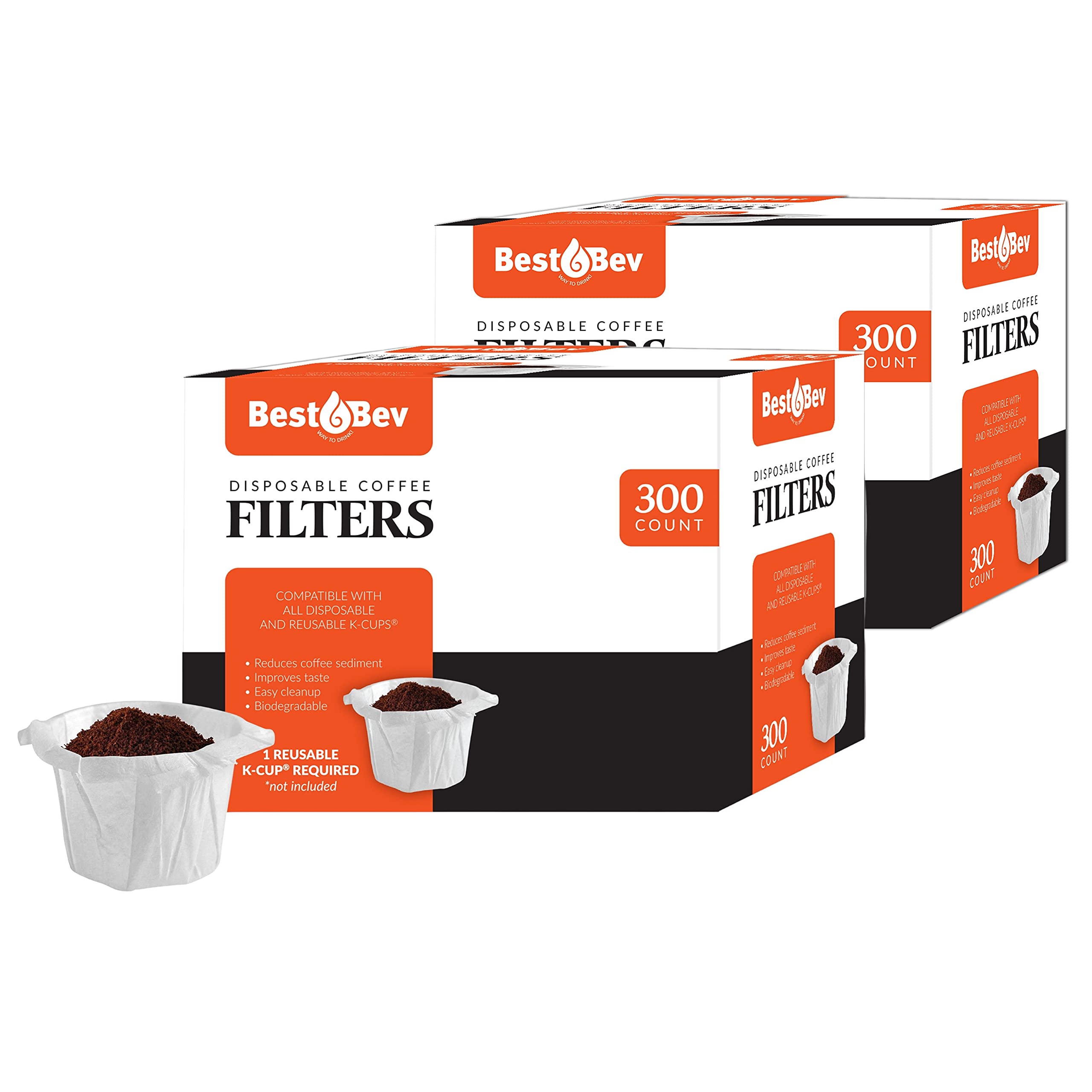 Buy Brew Addicts 600 Paper Coffee Filters SingleUse Coffee Filter