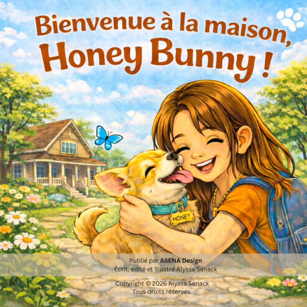 Bienvenue à la maison, Honey Bunny !: Une histoire douce pour enfants sur l’accueil d’un nouvel animal à la maison.
