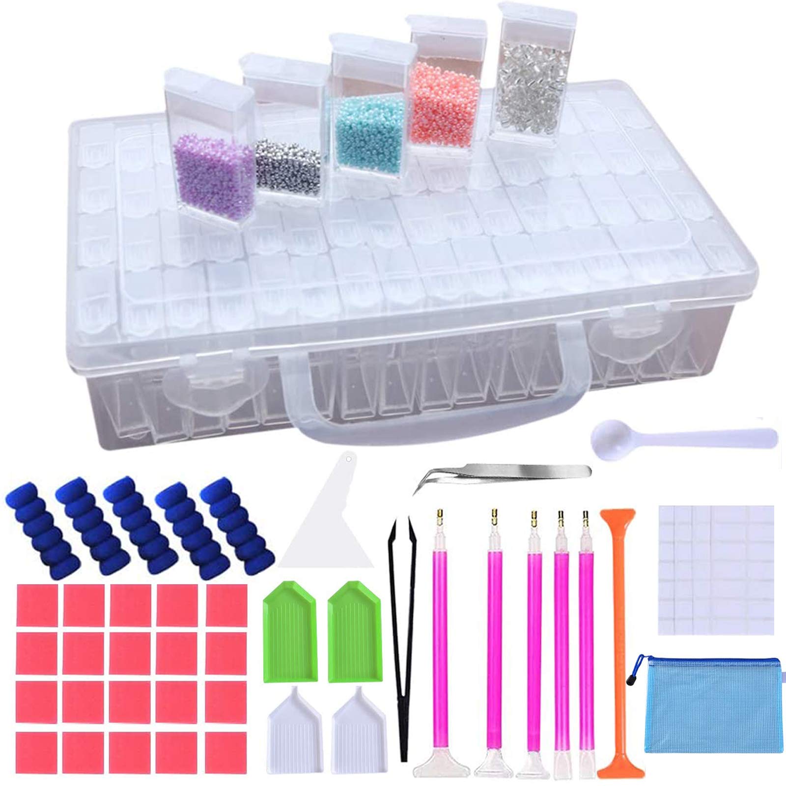 Lot De 124 Outils De Peinture Diamant 5D DIY - Pour Adultes Ou Enfants - Idéal Pour La Peinture Diamant 5D