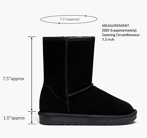 Miniatura 2 de Vepose Women's Boots Suede Snow Booties Warm Mid Calf Fashion Classic Knee High Shoes