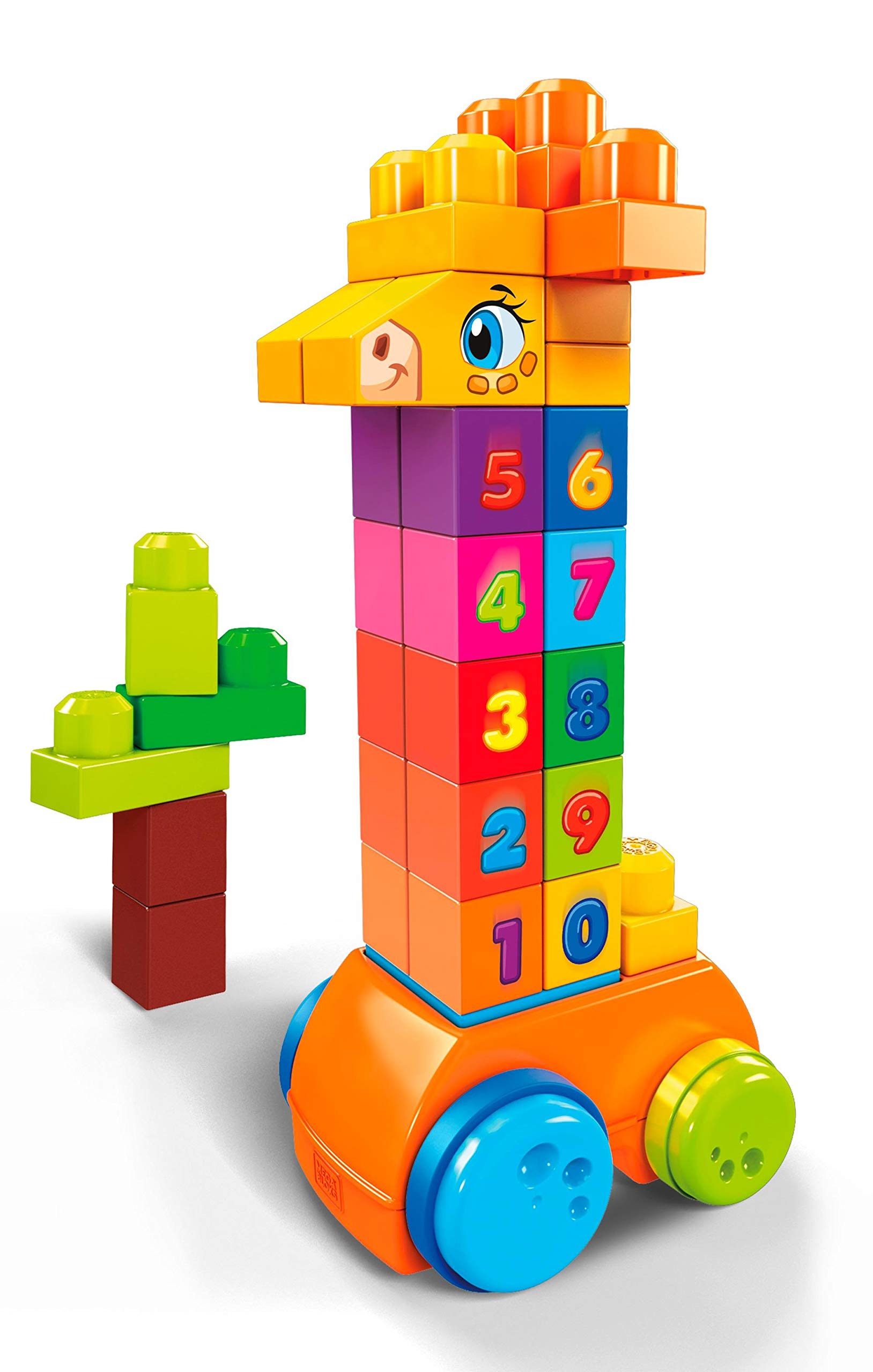 MEGA Bloks GFG19 - Bloks 123 Counting Item (30 Teile ), Babyspielzeug ab 12 Monaten, Mehrfarbig