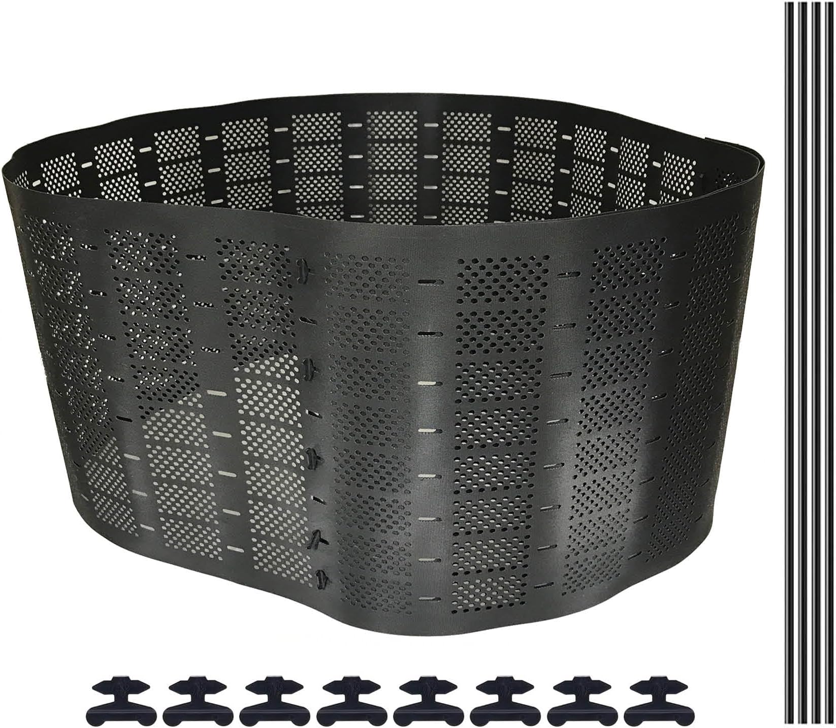 SIMPO Expandable Backyard Outdoor Compost Bin with Stronger Longer Support Rods Easy Setup Large Capacity High Efficiency Fast Compost Maker (300 Gallons)