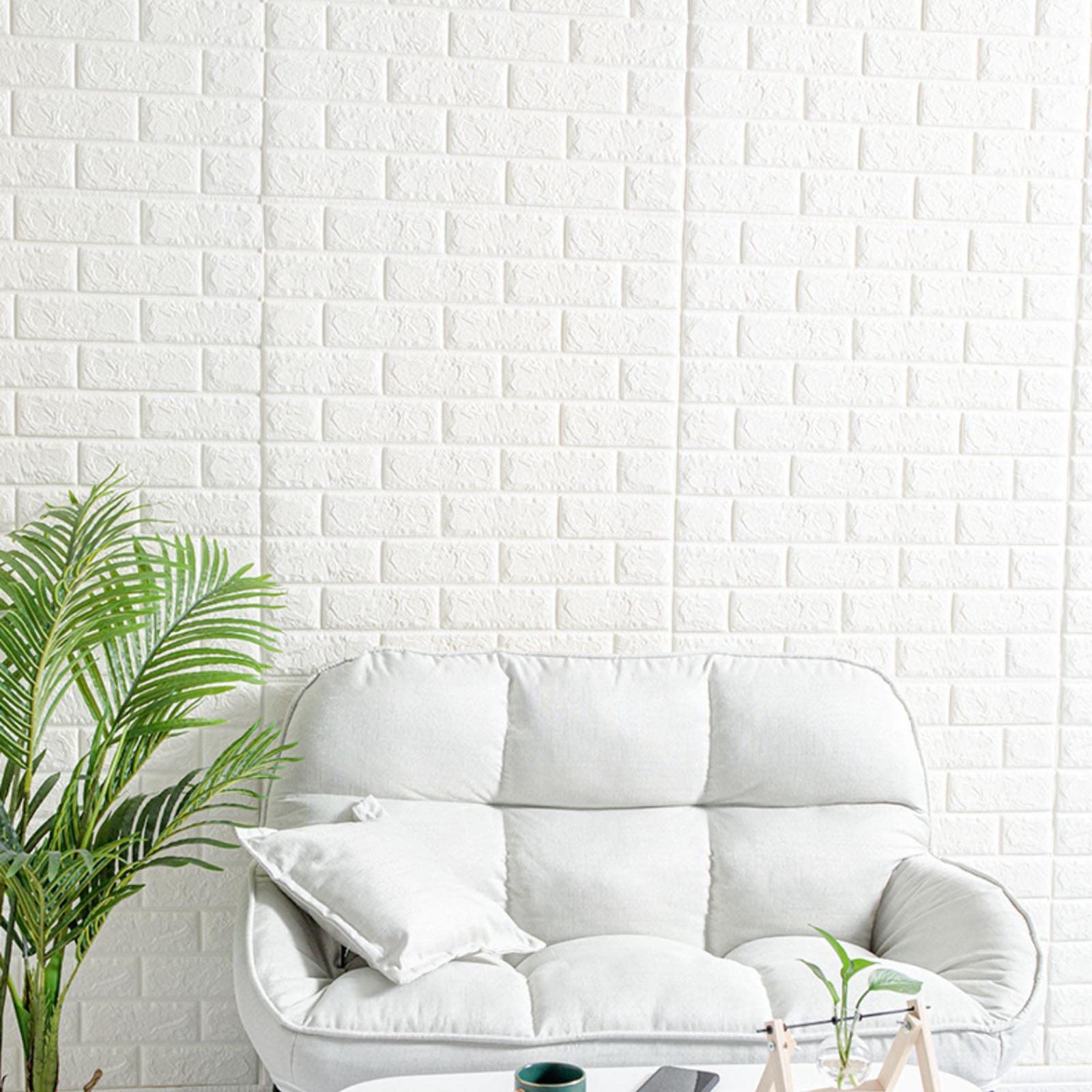 Carta Da Parati Adesiva 3D - Rotolo 200x50 Cm Spessore 1,5 Mm PVC Impermeabile | Giallo - Foto 14