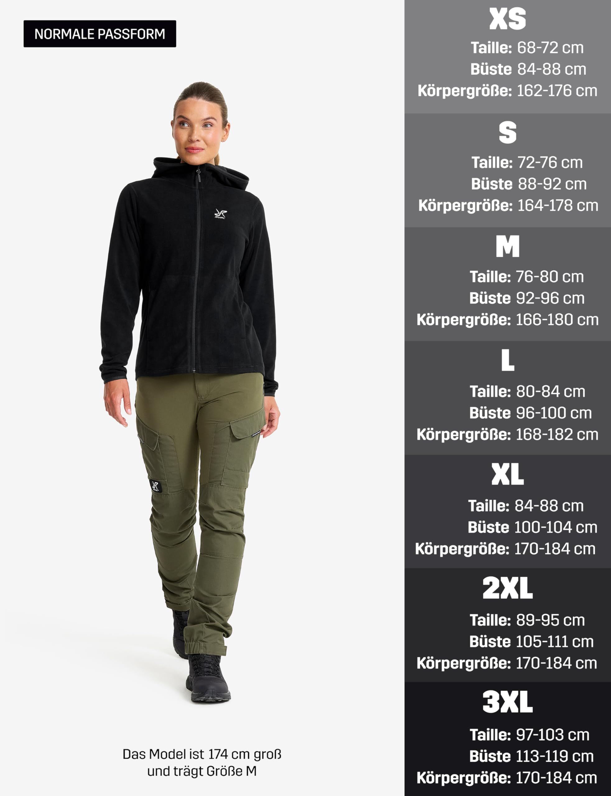 RevolutionRace Hiker Fleece Hoodie für Damen, Leichter und elastischer Fleece-Hoodie