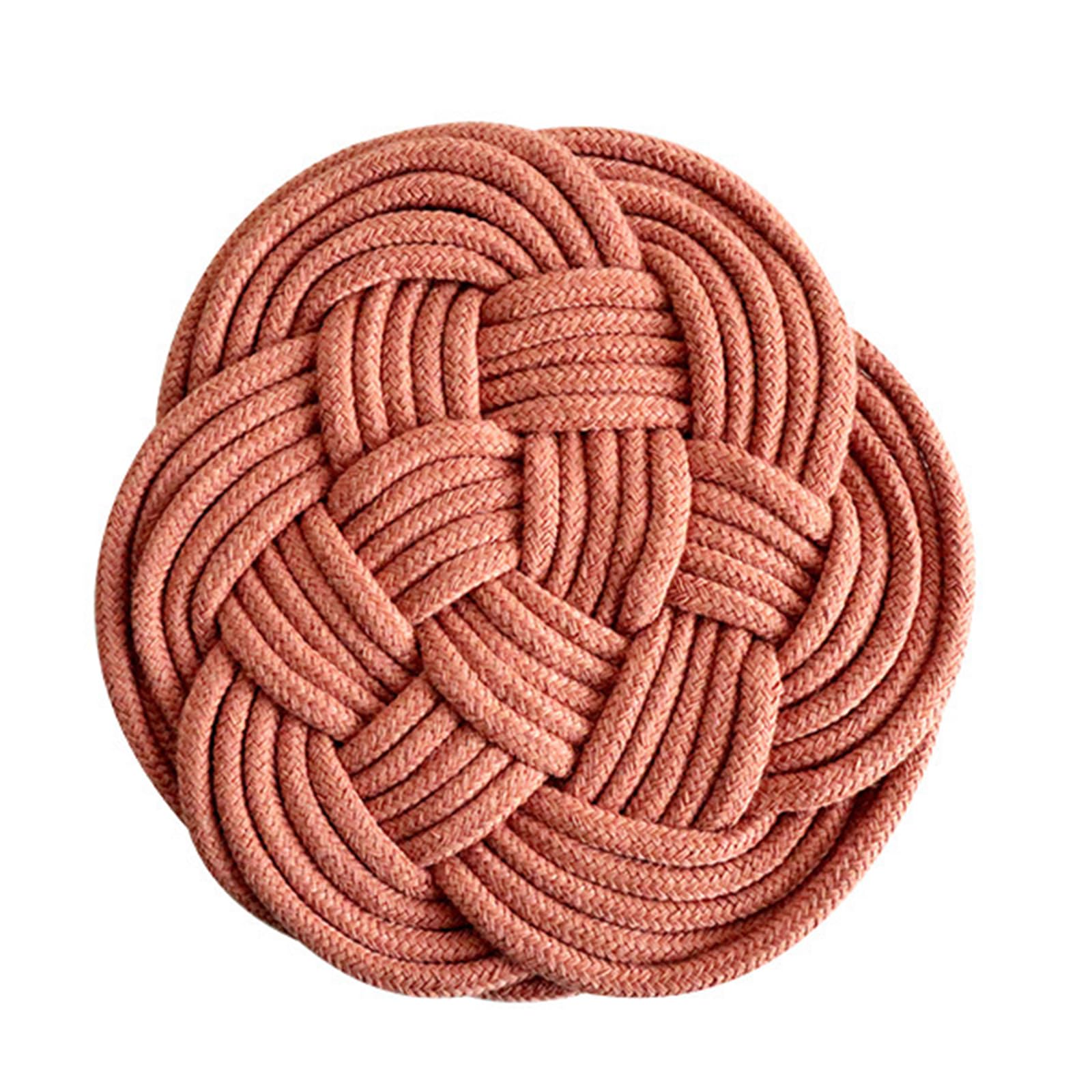 Yhplxyuus Rope Heat Insulation Dinner Mat Cotton Rope Placemats Drink Mat Hand-knitted Placemats Kitchen Use