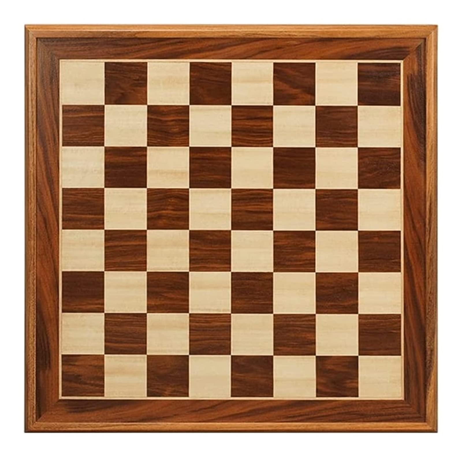 Juego Ajedrez Tablero De Ajedrez Madera Maciza 19 Pulgadas, Mesa, Sin Piezas para Estrategia Familia