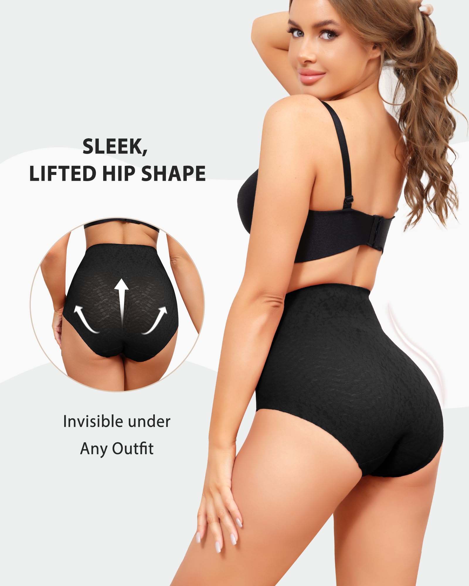 Aijolen Shapewear Damen Bauchweg Unterhose Hohe Taille Miederhose Nahtlos Figurformende Shaping Unterwäsche Bauchkontrolle Miederslip Body Shaper für Frauen