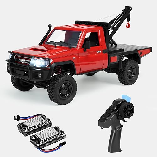 Miniatura 11 de MN82 RC Rock Crawler, Camión de control remoto Toyota 2.4Ghz, RC Crawler 4WD con 2 velocidades y cambio, vehículo de recogida todoterreno con 2