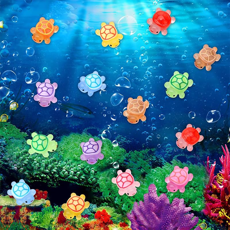 Figurines Miniatures - Tortues en Résine - 25 pcs - Multicolore - Décorations Intérieures