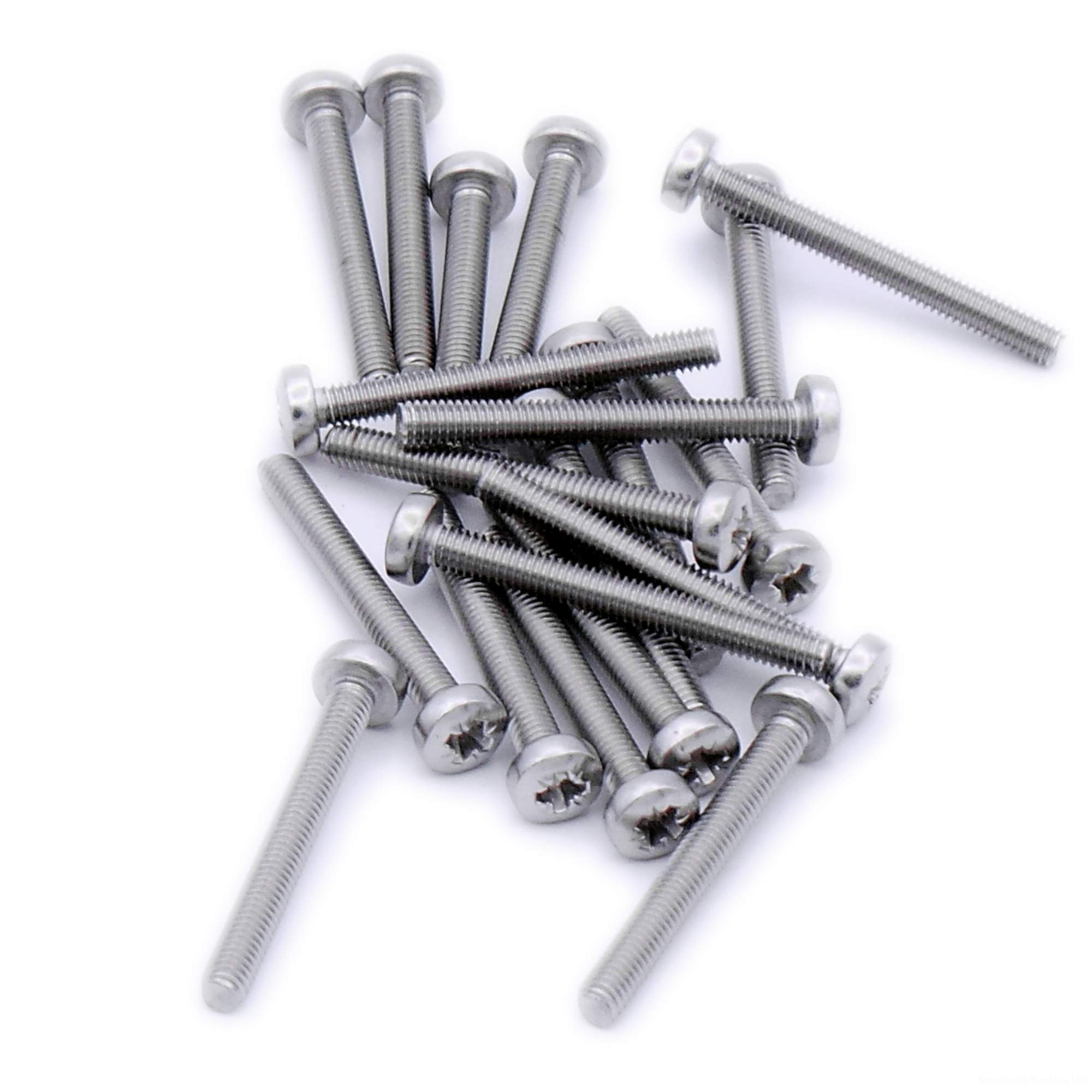 Singularity Supplies M6 (6Mm X 16Mm) Pozi Pan Machine Screw (Bolt) - Stainless Steel (A2) (Pack Of 20)
