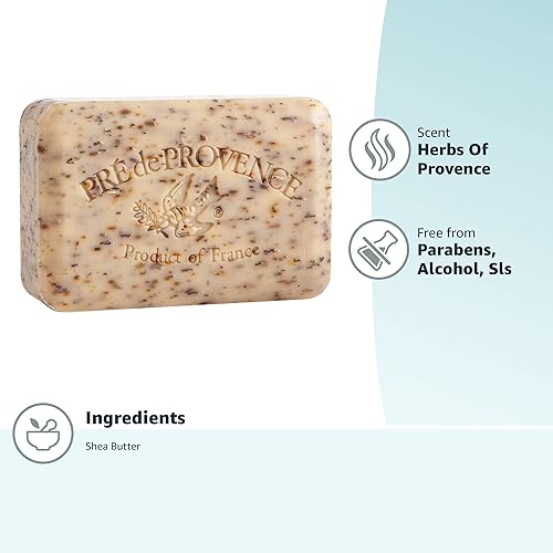 Miniatura 70 de Pre de Provence - Jabón artesanal francés, enriquecido con manteca de karité, peonía, 250 g Agrumes,Amande,Grosella negra,Cítrico,Té verde,Hierbas