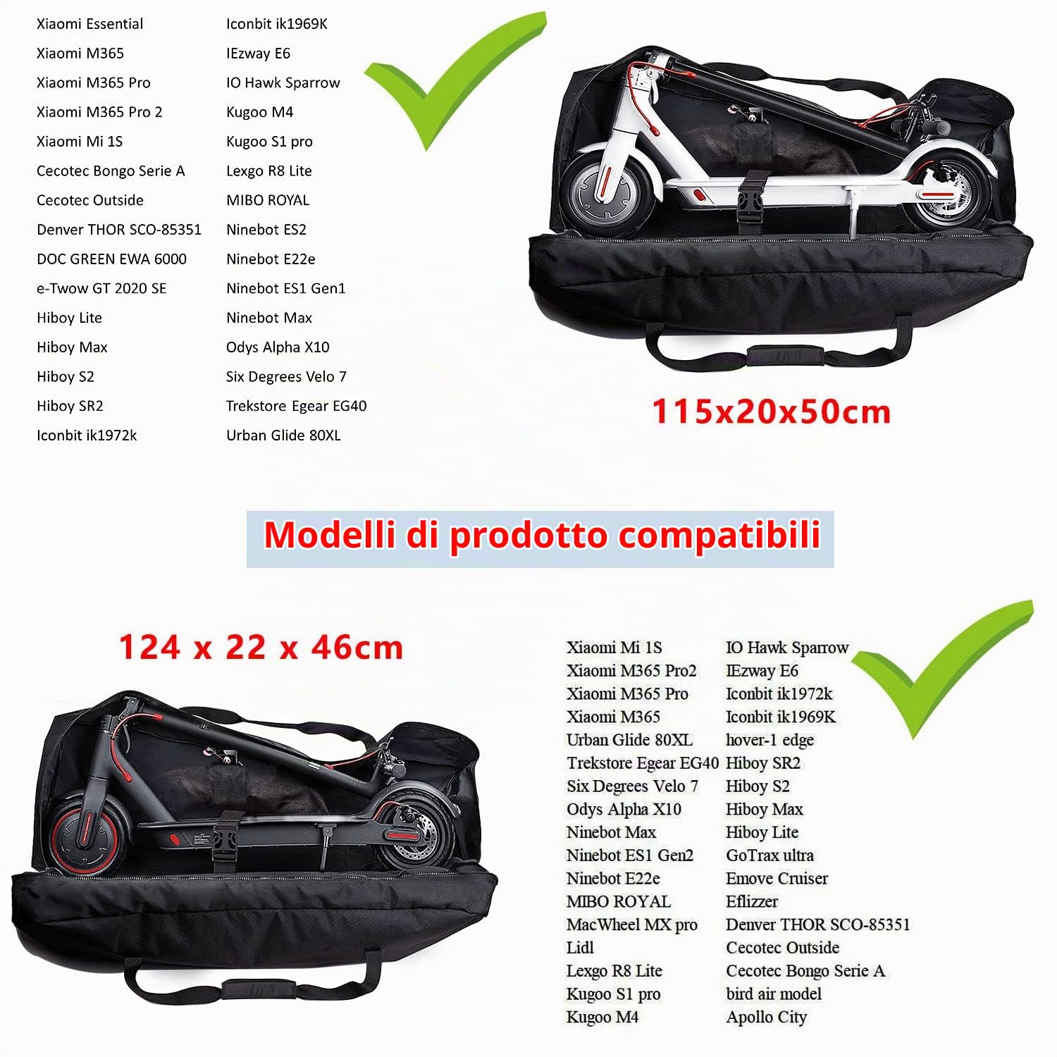 Borsa Monopattino Elettrico, Borsa Monopattino, Borsa Monopattini Xiaomi 1680D Oxford, Adatto Per Xiaomi M365 Pro, Xiaomi MI Pro 2, Xiaomi Pro 2, Resistente Ai Raggi UV E Allo Strappo