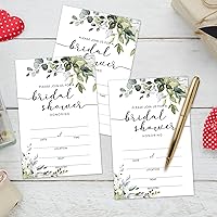 Vista 3 de Juego de 25 invitaciones de eucalipto para despedida de soltera con sobres, invitaciones de vegetación para despedida de soltera, invitaciones
