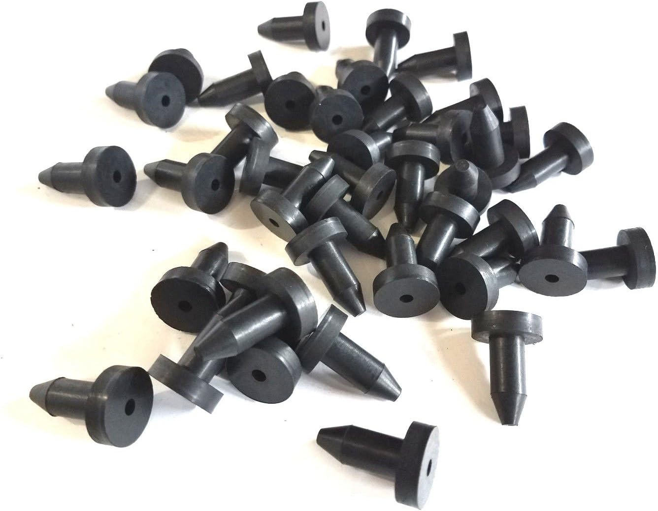 Lot of 25 Rubber Line Seal Plugs (7/8 Stem Length x 3/8 Stem Diameter) Fits 3/8 Holes