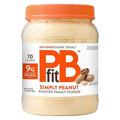 PBfit 24 Ounce Simply Peanut Powdered Peanut Powder, No Added