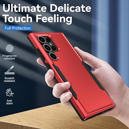 Miniatura 9 de Funda para Samsung Galaxy S24 Ultra, Galaxy S24 Ultra con protector de pantalla HD prueba de caídas de grado militar Funda protectora resistente a