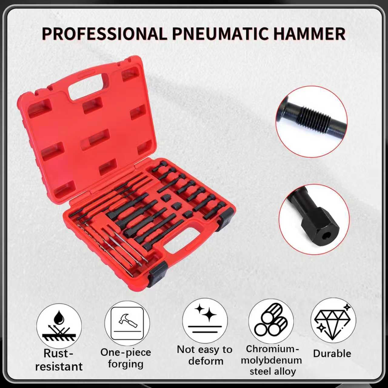 22PCS Universal Glow Plug Removal Tool Kit, Glow Plug Electrodes Removal Tool for M8 & M10, Drilling Tapping Extractor Small Engine Repair Automotive Puller Extraction Sets