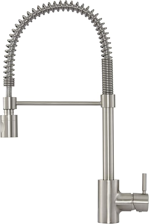 Gerber DH451188SS Foodie Single Handle Pre-Rinse Kitchen Faucet, Stainless Steel Gerber DH451188SS Foodie Single Handle Pre-Rinse Kitchen Faucet, Stainless Steel