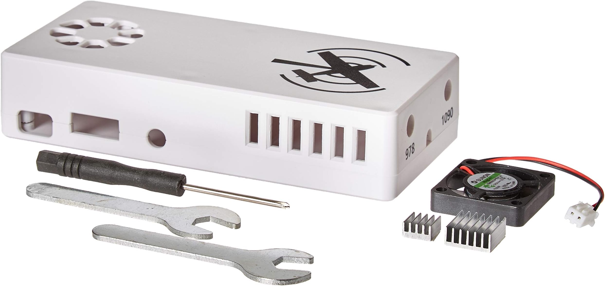 Stratux Case with Fan, White ABS