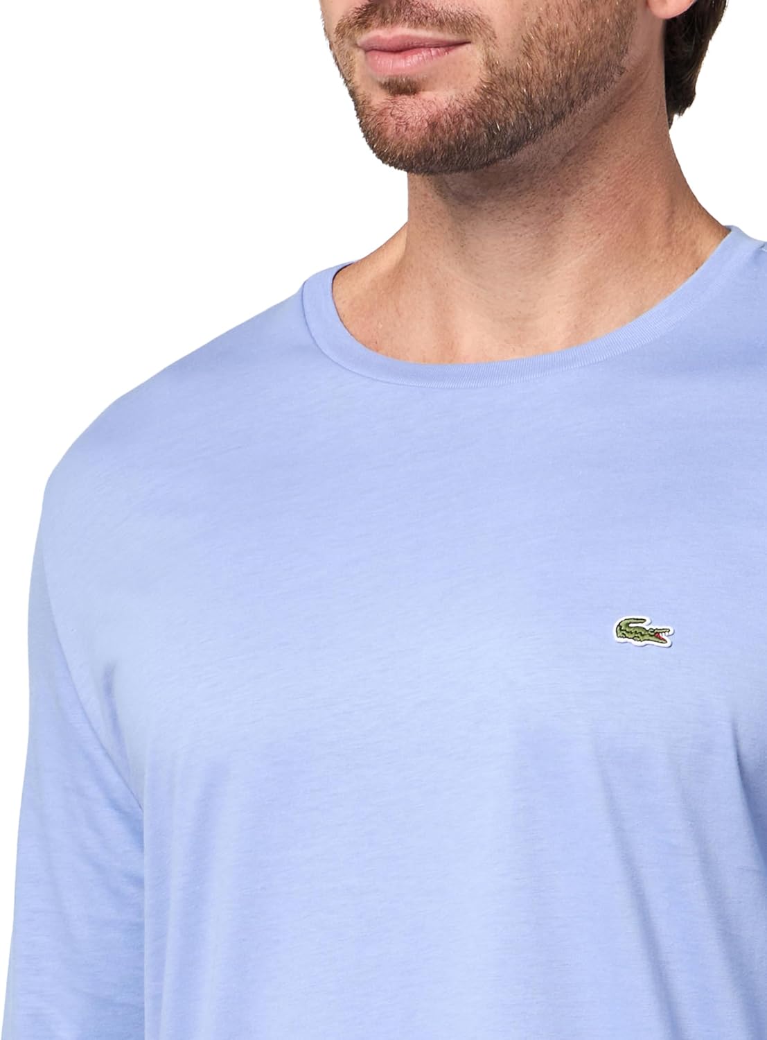 Lacoste Mens Crew Neck Long Sleeve Regular Fit Classic T-Shirt - Image 3