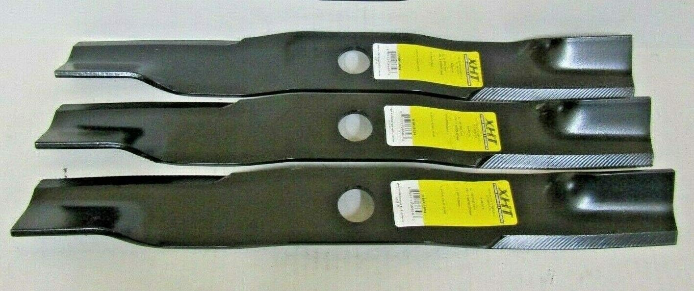 Pro Parts Place, LLC 3 XHT USA Blades Compatible with KUBOTA RCK60-F36 RCK60P-21Z RCK60P-28Z RCK60P-331Z 60" Decks 1-1/8" Center Hole* Please Check IF Unsure