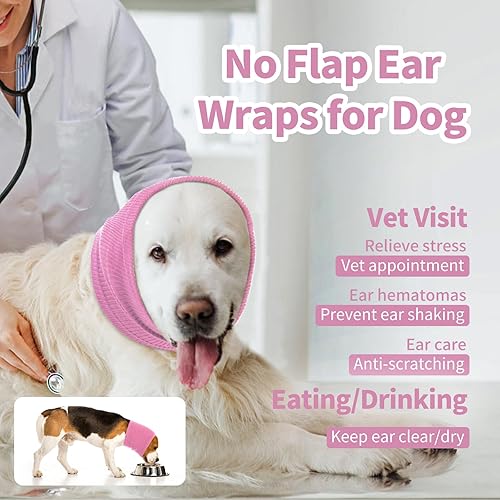 Miniatura 3 de Nanaki Capucha para perro sin solapa, diadema silenciosa para la cabeza de perro, cubierta para la cabeza de perro, no se sacude, protector de oídos