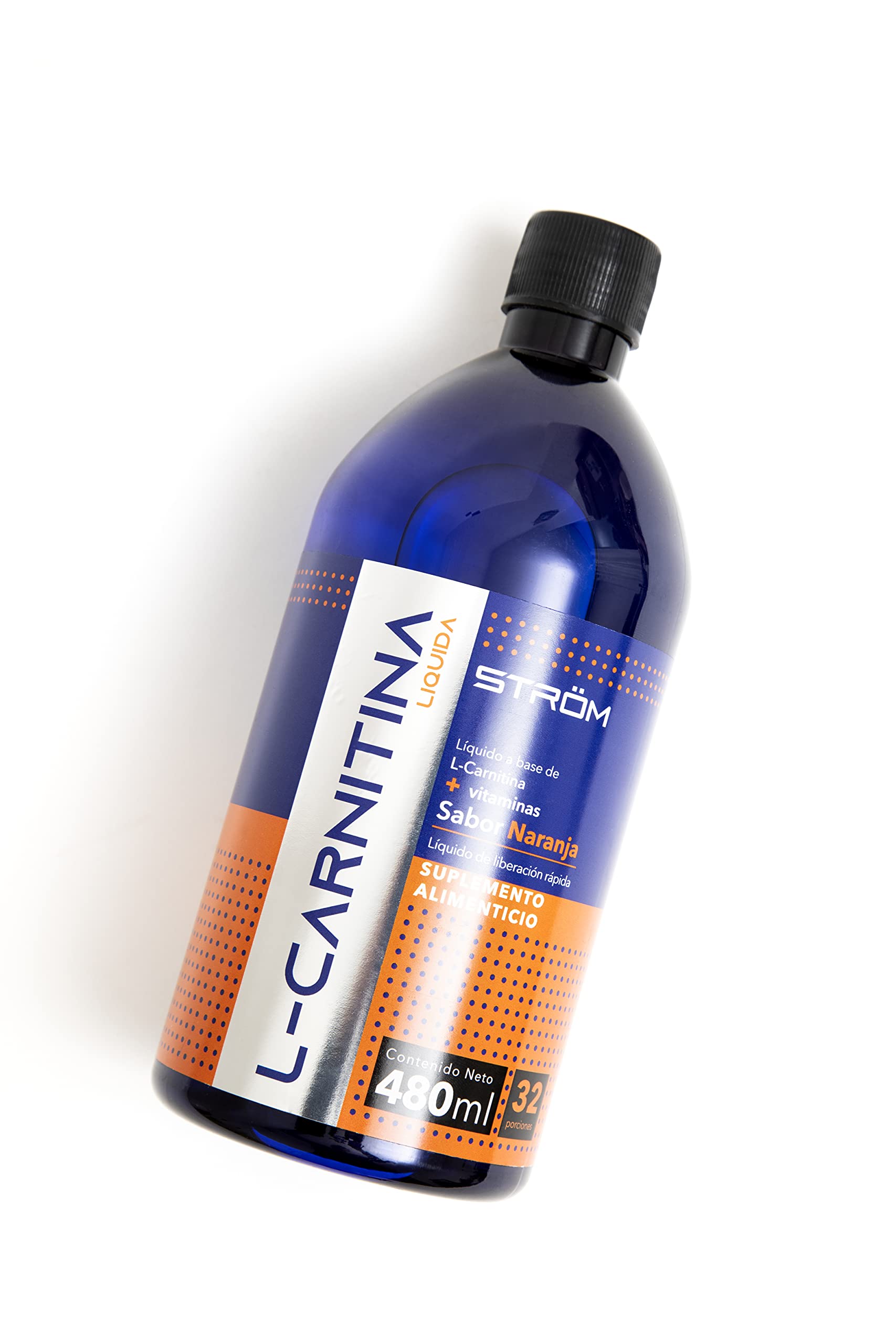 l carnitina con complejo b L-Carnitina Líquida 240 mg + Complejo B (B1 B5 B6 B12) | Sabor Naranja |  480 ml | 32 Porciones | Suplemento Alimenticio