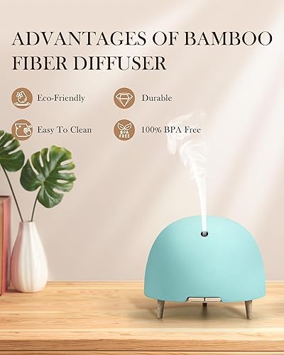 Miniatura 2 de Onaboviva Difusor de aceite esencial, difusor para el hogar, 6.8 fl oz, difusor de aceite de aromaterapia, difusores ultrasónicos de niebla fría con