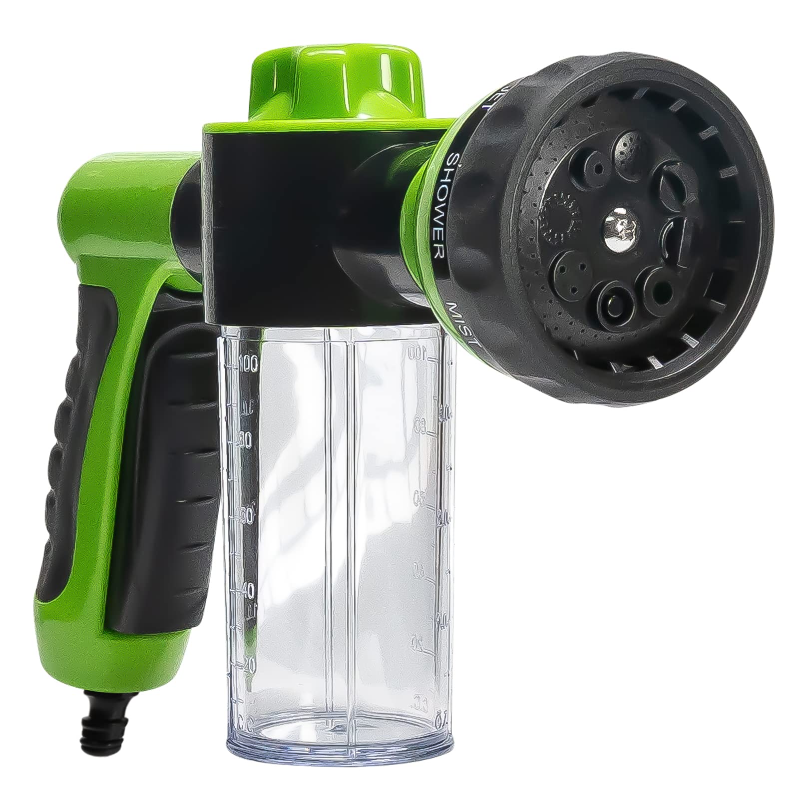 Grafner Gartenbrause mit Tank fr Dnger und Reinigungsmittel, 8  Sprhmuster, 100 ml Tank, Dauerarretierung, Schnellkupplung, Handbrause  Auto waschen Bewsserung dngen Dngermischer Schaumpistole : Amazon.de:  Garten