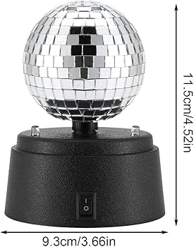 Amazon.co.jp: ミラーボール - 反射電池式ミラー パーティー ディスコ