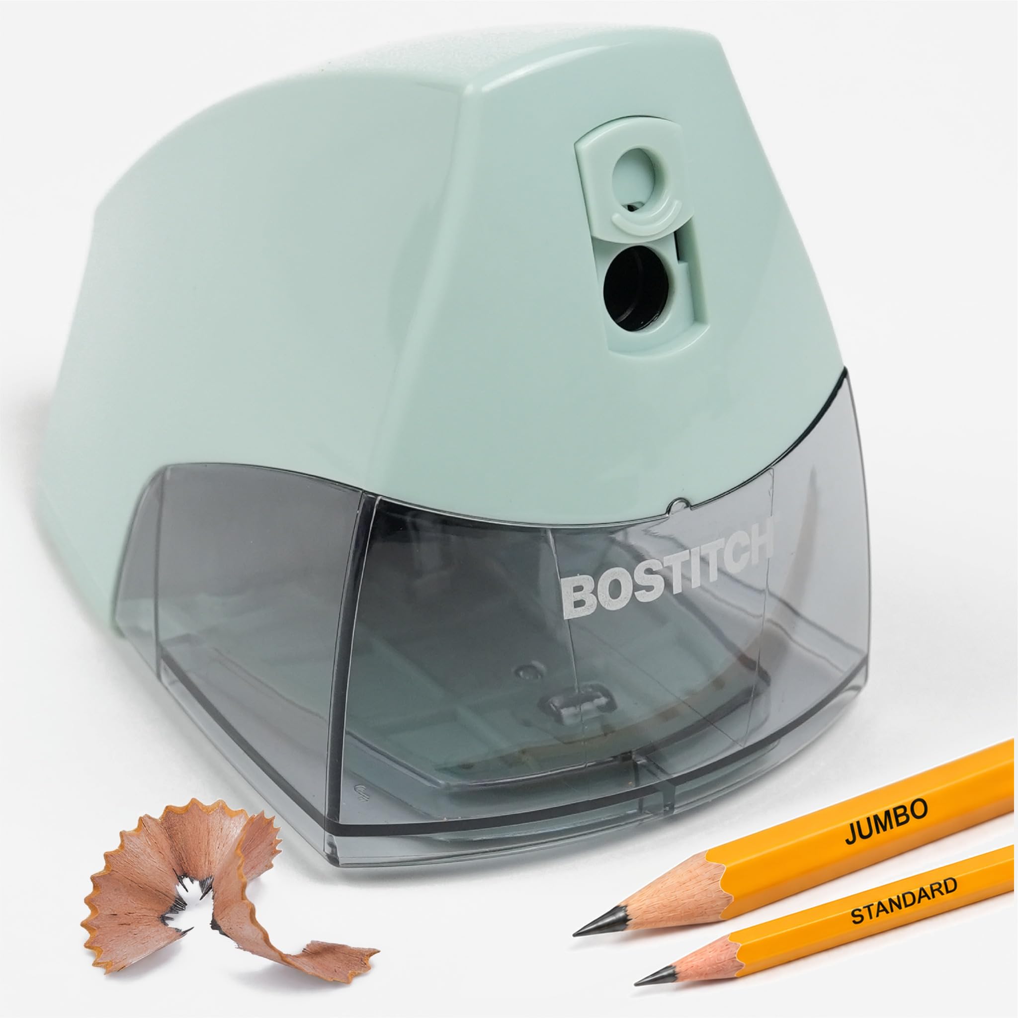 Bostitch Electric Pencil Sharpener, Standard &amp; Jumbo Pencils, Sage