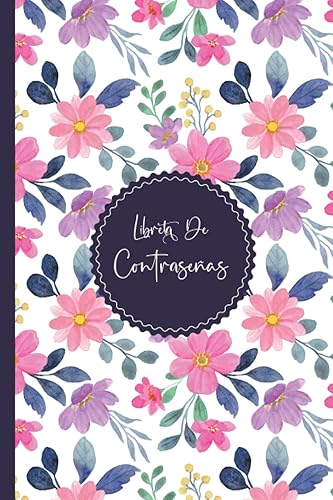 Libreta de Contraseñas Organizador y gestor de tus contraseñas con registro ABC en 110 páginas con marcadores para cada letra - pequeño tamaño