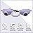 Super Sunnies EVO Flex UV Eye Protection FDA Compliant Eyeshields, Tanning Bed Goggles, Red Light Theraphy Glasses with Strap 1 Pack - Lavender