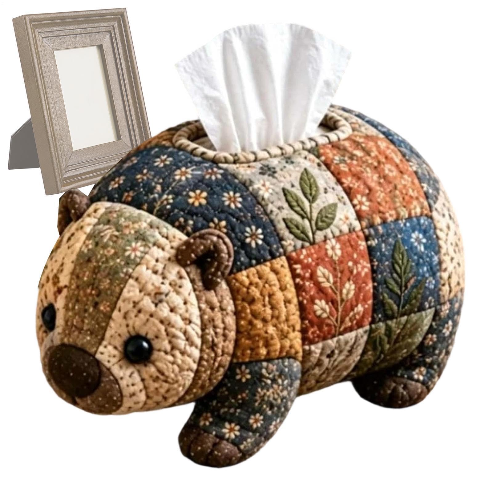 Sbziojhdr Wombat Tissue Box， Tissue Holder Box Diy Kit | Quilting Napkin Dispenser Case,Quilted Facial Paper Organizer