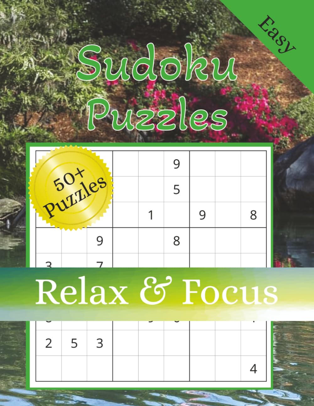 Sudoku Puzzles: Easy Sudoku Puzzles | Easy to Read Print | 50+ Puzzles | Instructions Included |8.5x11 inches | 112 pages