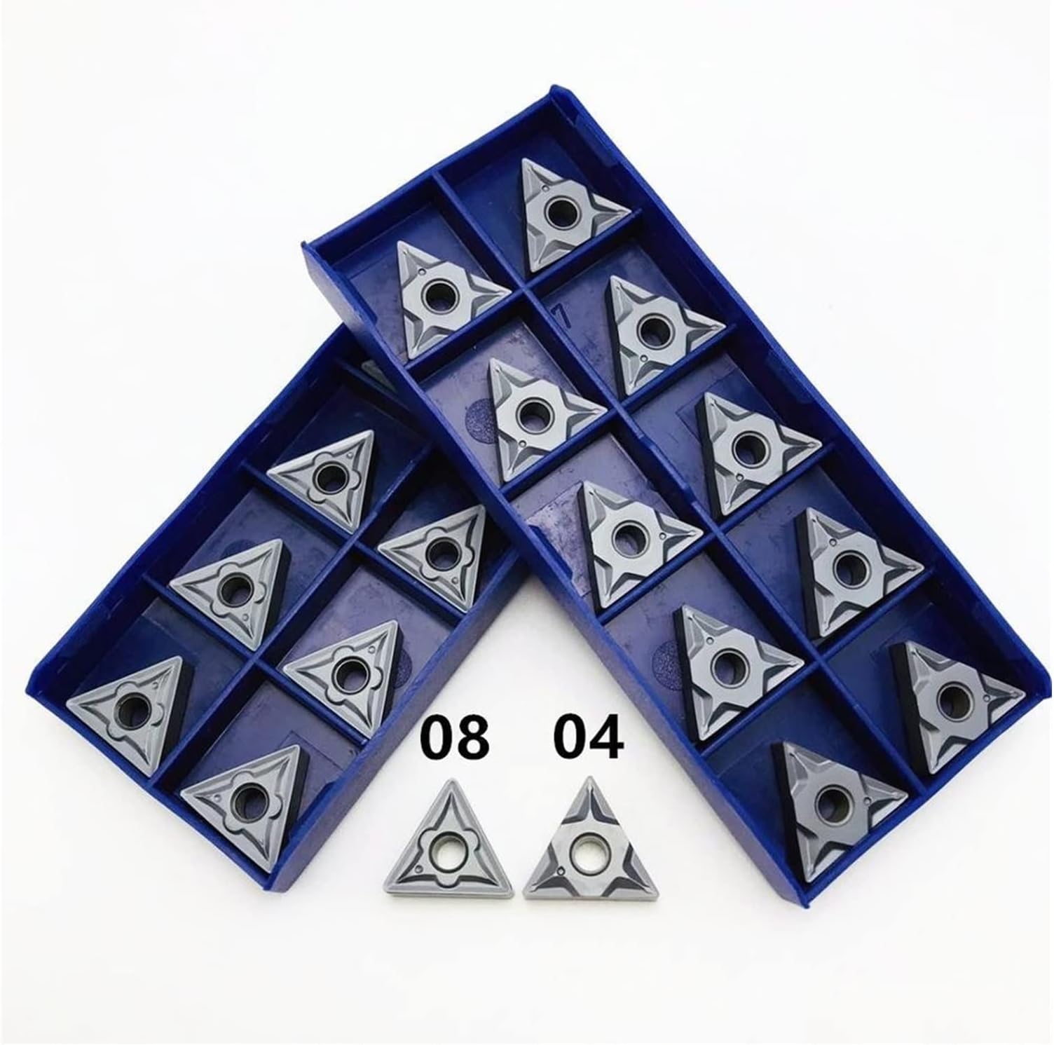 Carbide Insert External Turning Tool Cutting Insert Tool CNC Lathe Tool TNMG SENMIAO-TH (Angle : 20PCS, Insert Width(mm) : TNMG160408 NN LT10)