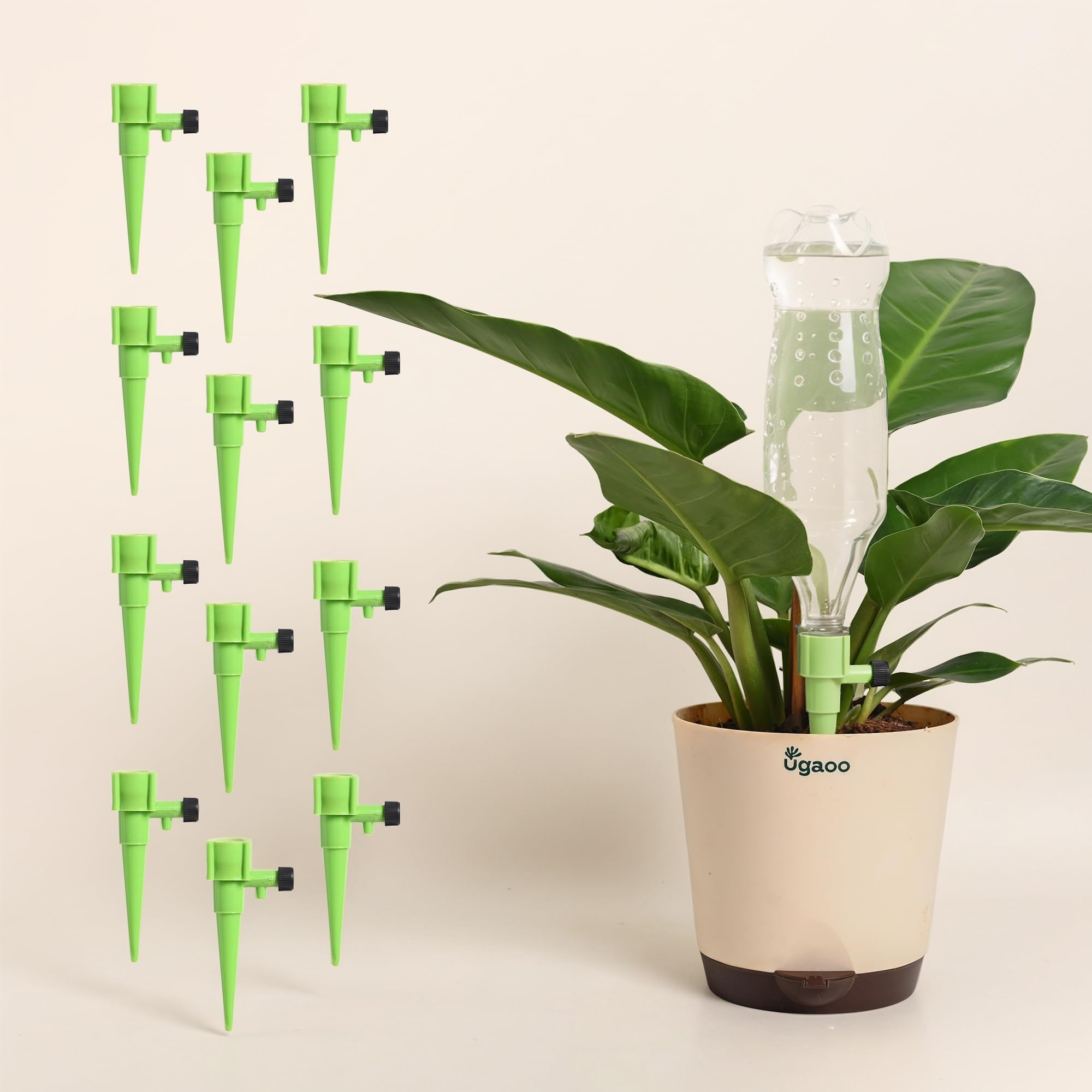 UGAOO Self Watering Spikes for Plants | Automatic Plant Watering System | Adjustable Flow | Plastic Spikes - Pack of 12-image-49