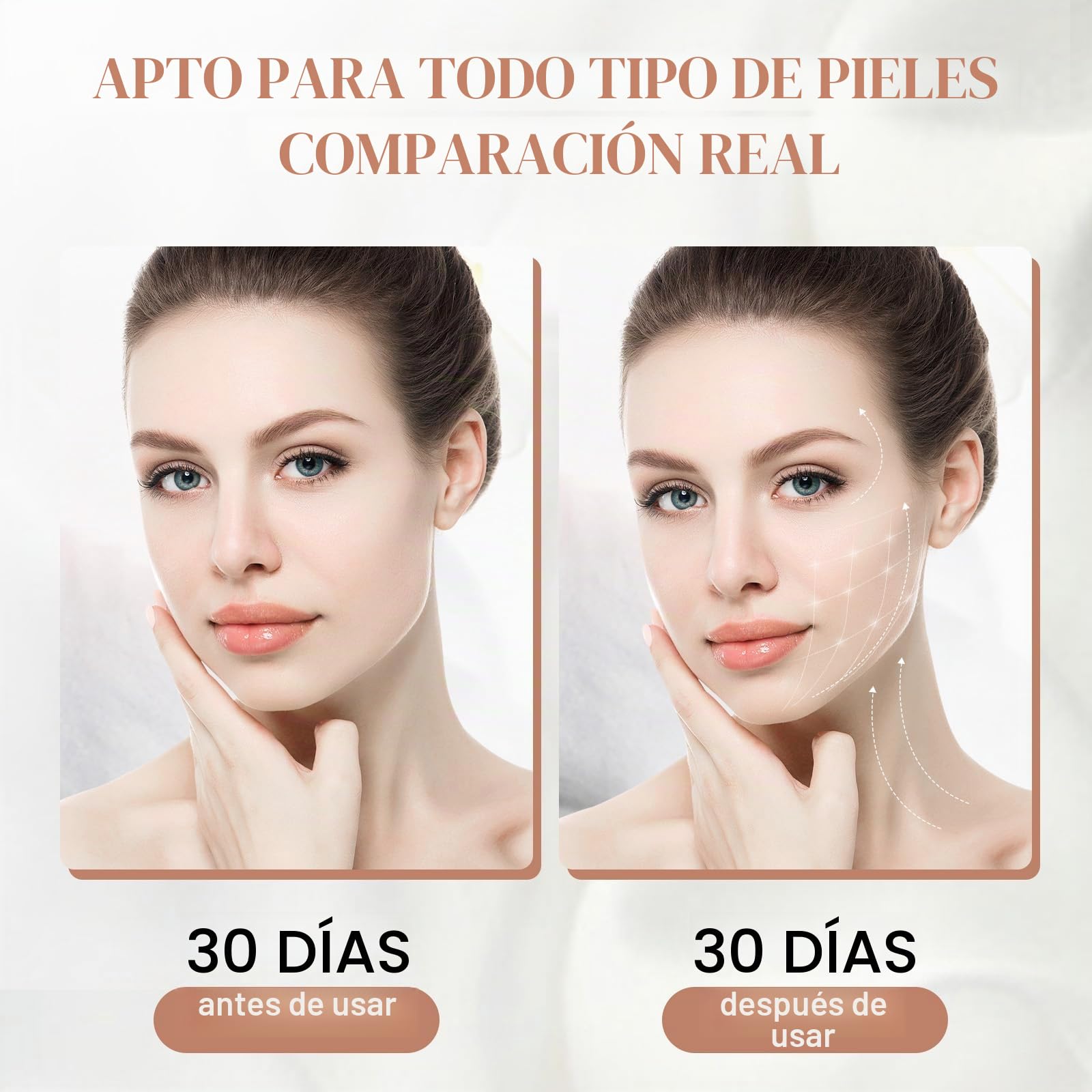 Reductor de Papada,Papada Reductor Mujer,Correa Facial Adelgazante Mentonera y Lifting Tape Reutilizable y Ajustable, Faja Facial Definidor de Mandíbula, Cinturón Facial con Efecto V - Line