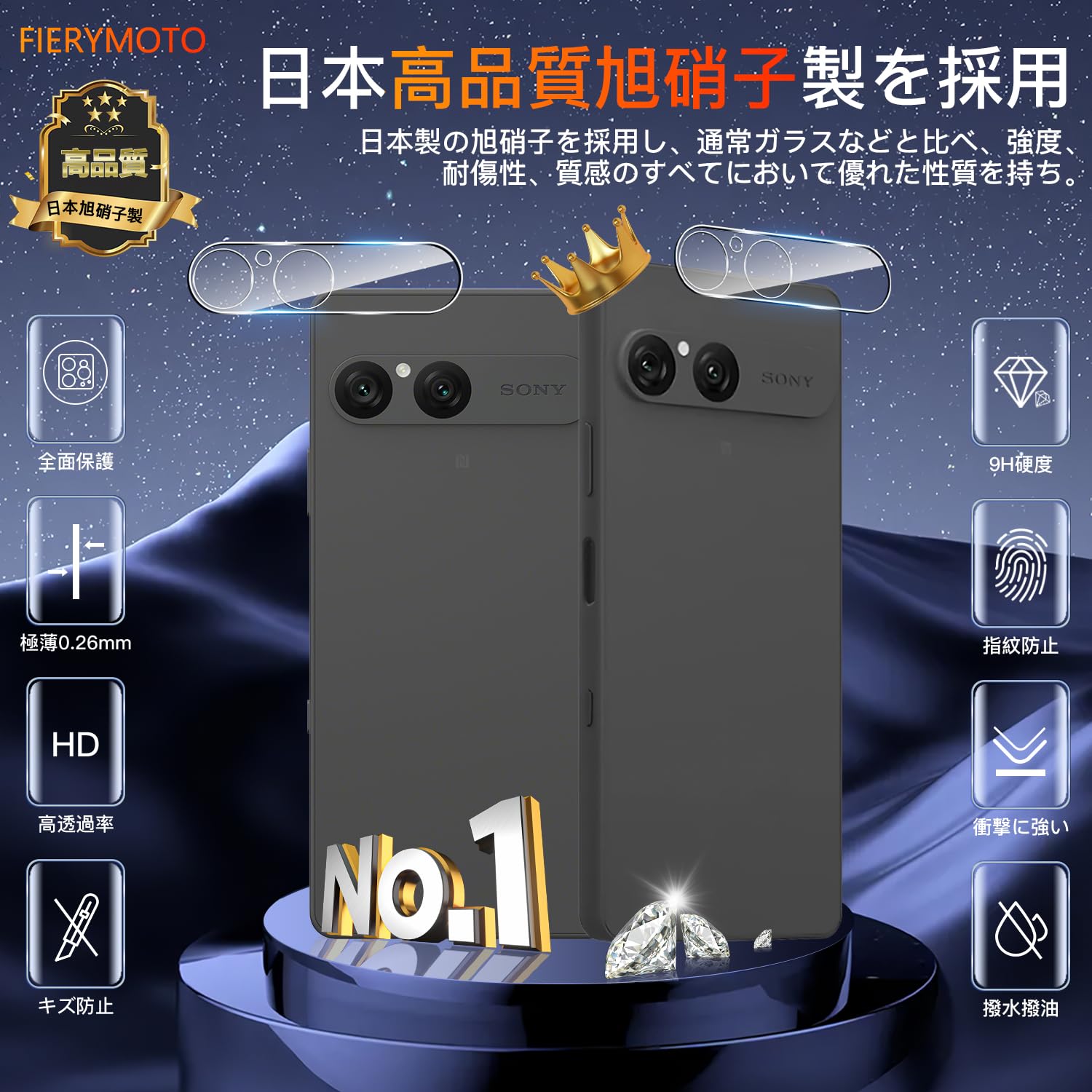 Amazon | 用 Xperia 10 VII SO-52F / SOG16 カメラフィルム カバー【2