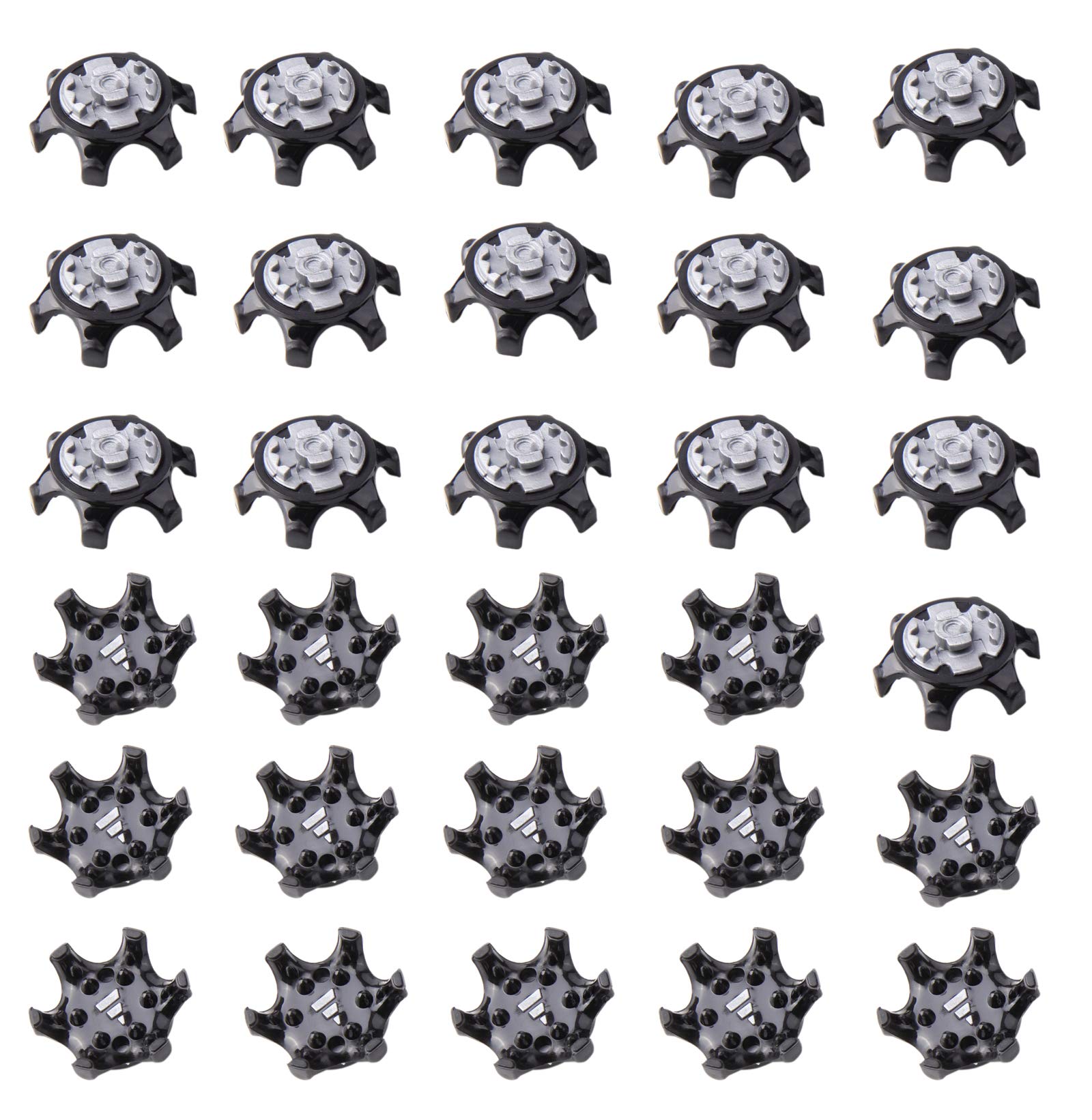 sansheng Easy to Change Studs for Golf Shoes,Anti-Skid Golf Studs(Black)