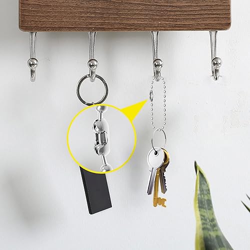 Miniatura 5 de OIIKI 150 cierres de conector de cadena de bolas de acero inoxidable plateado se adapta a clips de cadena de bolas de cuentas de 1.52.02.43.20.177 in