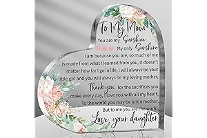 Jetec Acrylic Mom Gift Birthday Sign Plaque Presents from Daughter Son