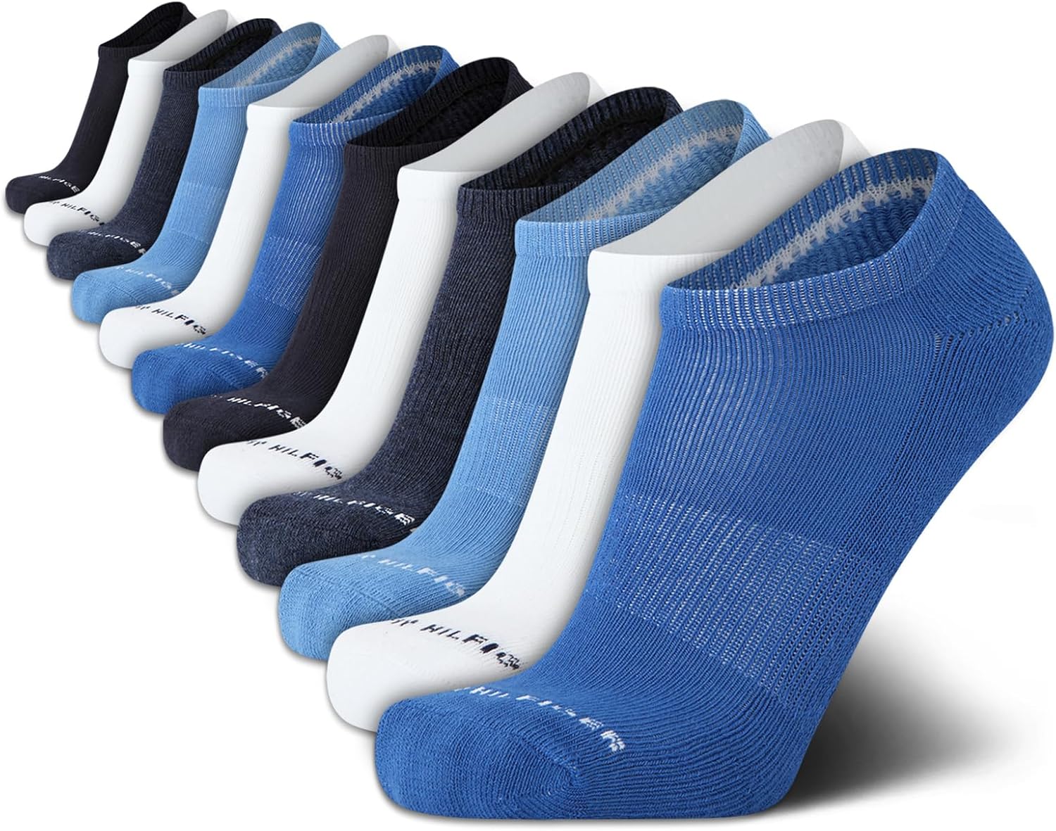 Tommy Hilfiger Men's Athletic Socks - Cushion No Show Socks (12 Pack)