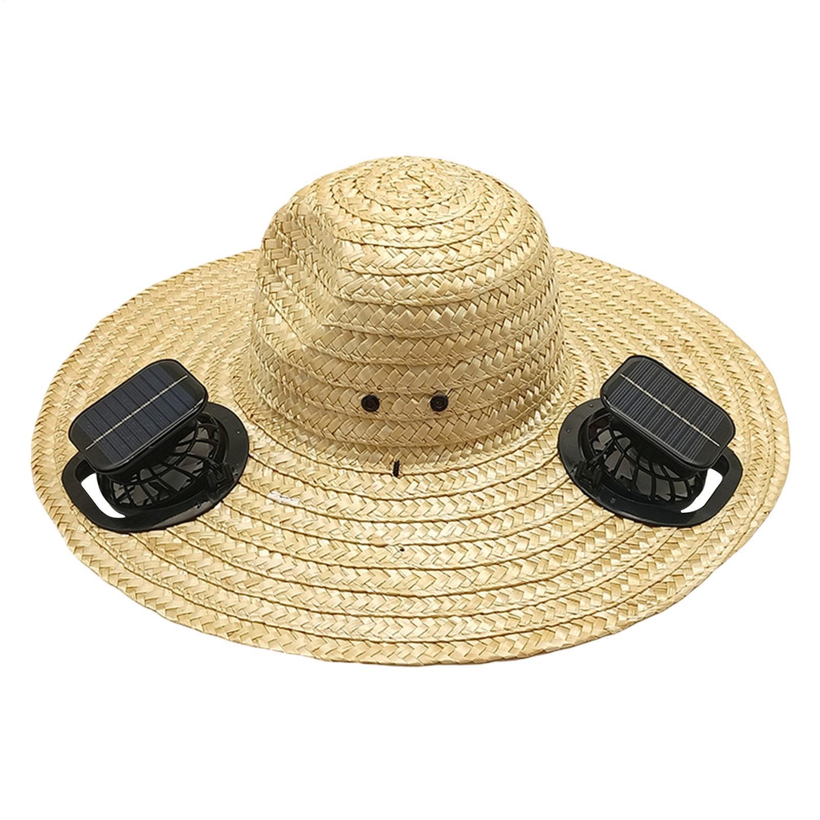 Cappello Con Ventilatore Solare Attrezzatura Ergonomica Ricaricabile USB | Cappello da Sole Uomo Per Outdoor Campeggio Giardino Escursioni Lavoro Viaggio Spiaggia Sport