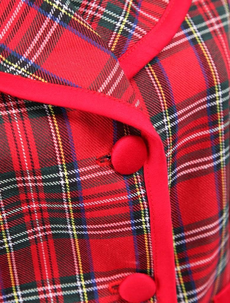 Hugme Cotton Red Gingham School Lolita Top and Skirt