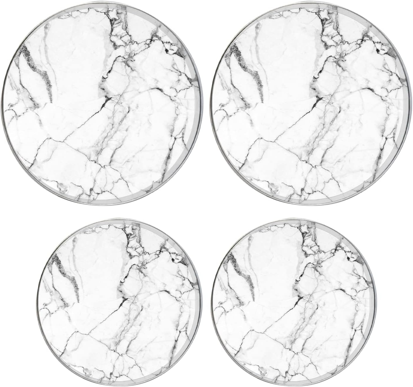 Round Gas Stove Burner Covers Set of 4,8 Inches and 10