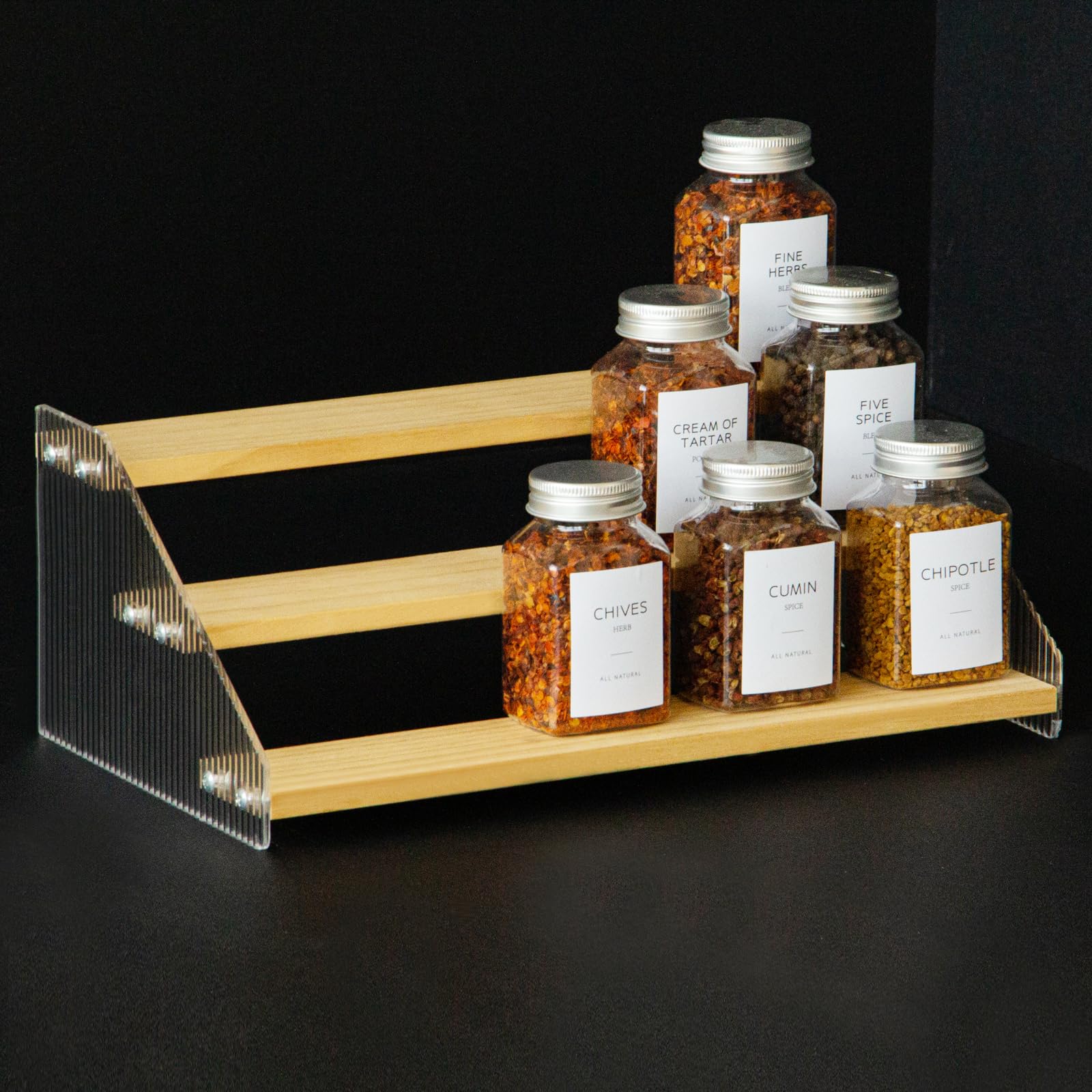 Amazon.com: nianfeng Tiered Spice Rack, 3-Tier Spice Pantry