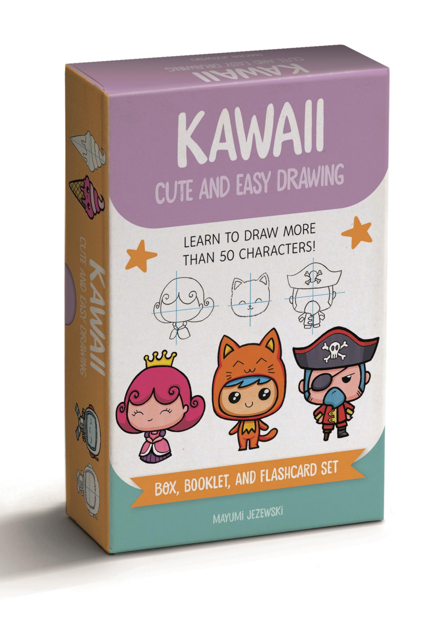 Kawaii Cute and Easy Drawing Deck: Learn to Draw More than 50 Characters!
