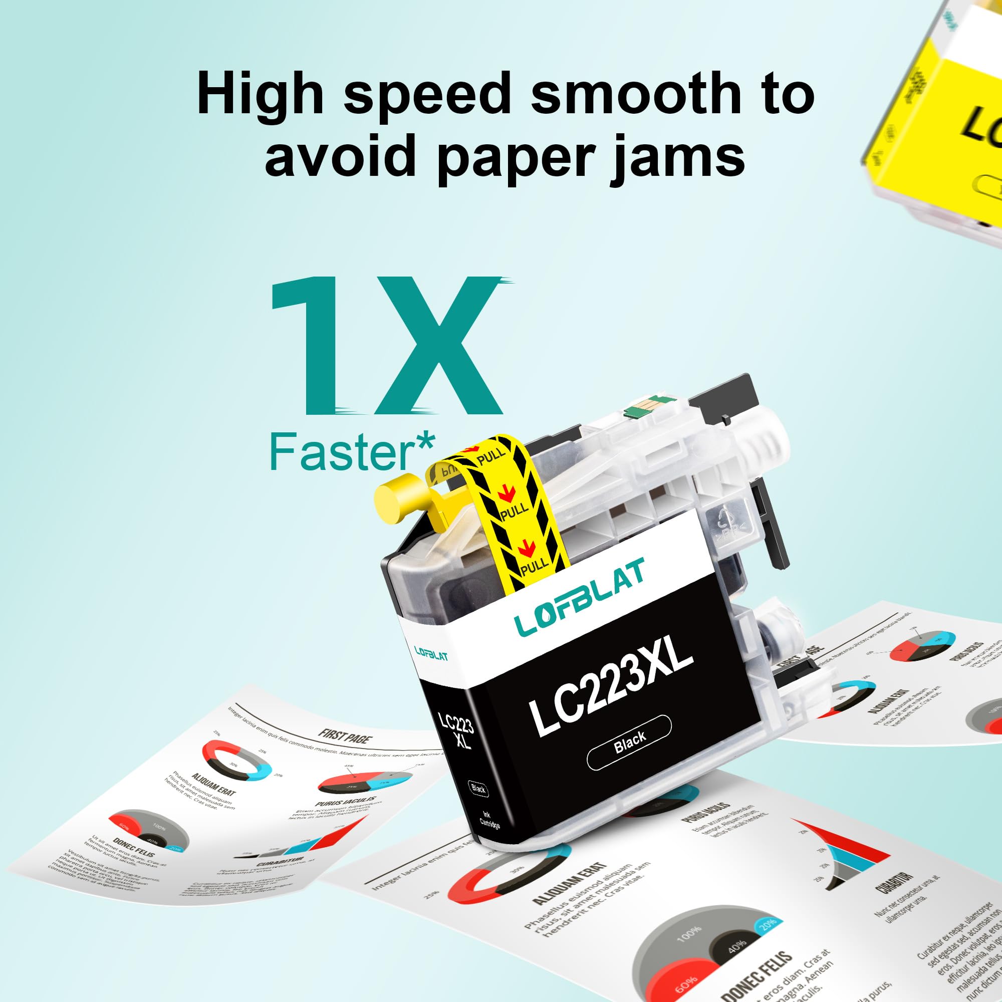 LOFBLAT LC223XL Cartucce Compatibili per Brother LC223 XL per MFC J480DW J5320DW J4420DW J4620DW J4625DW J5620DW J5625DW DCP J4120DW J562DW (Nero,Ciano,Magenta,Giallo,5-Pack)